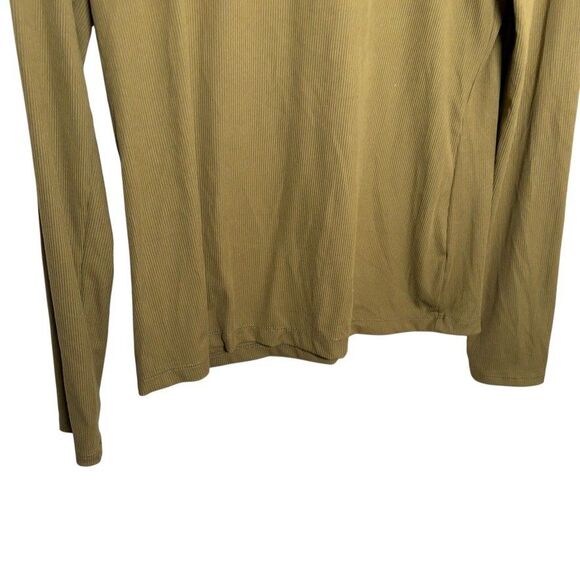 Nine West T-Shirt Women's Medium Soft Spun Ribbed Long Sleeve Basic Top - Picture 3 of 8